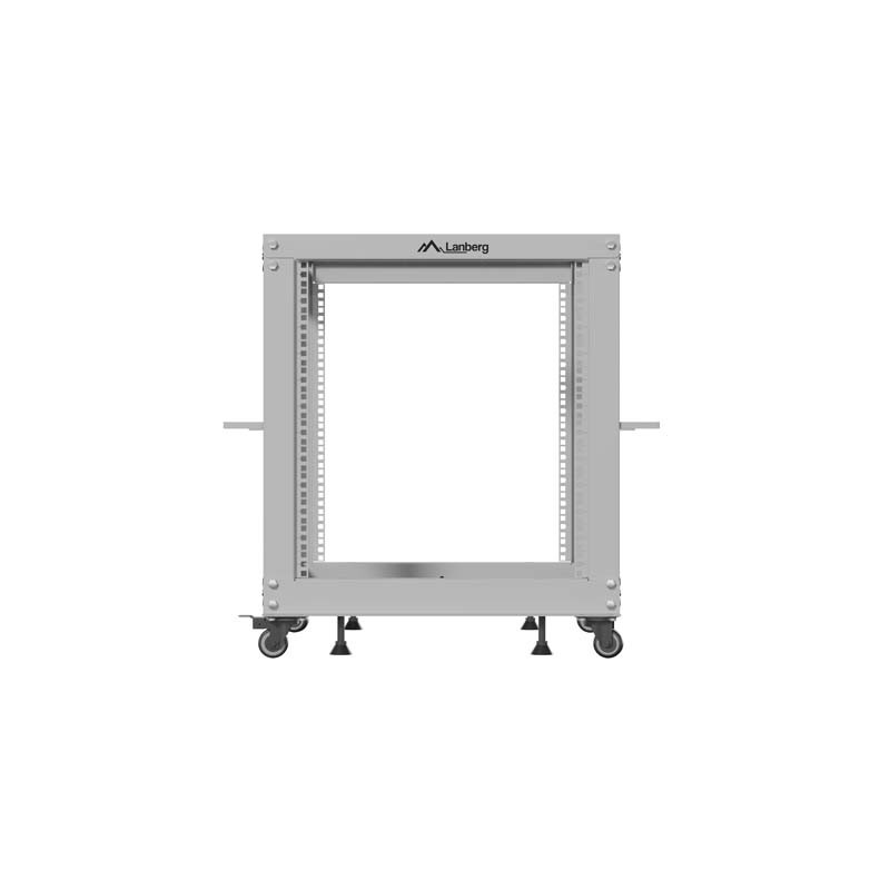 LANBERG OTVORENÝ RACK 19'' 12U 600X600-1100 NASTAVITEĽNÝ ŠEDÝ