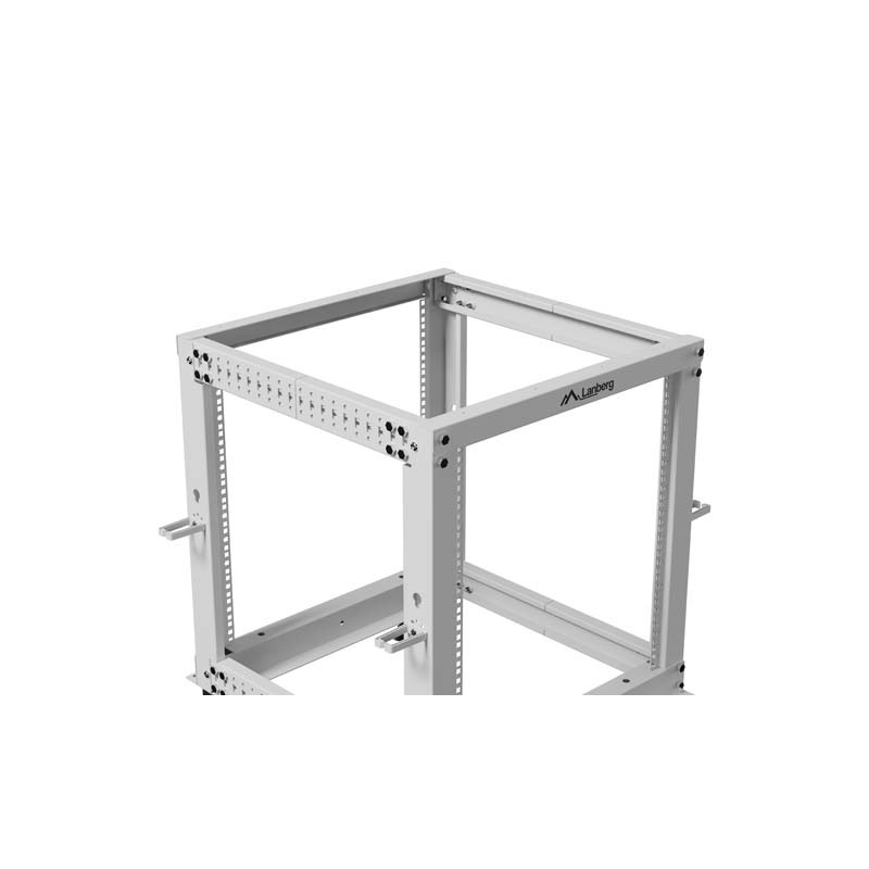 LANBERG OTVORENÝ RACK 19'' 12U 600X600-1100 NASTAVITEĽNÝ ŠEDÝ