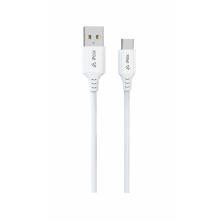 ER - TPU KÁBEL USB-A / USB-C 1,5M, USB 2.0 BIELÝ