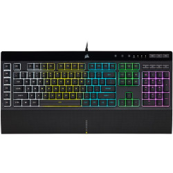CORSAIR K55 RGB PRO/Drôtová USB/US layout/Čierna