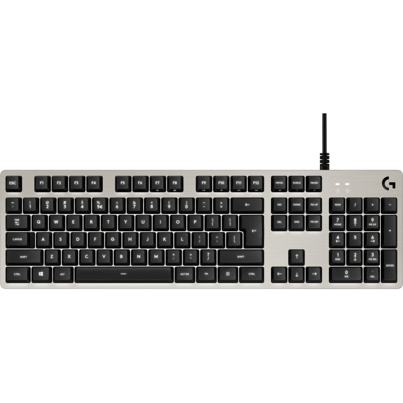 Logitech G413/Drôtová USB/US layout/Strieborná