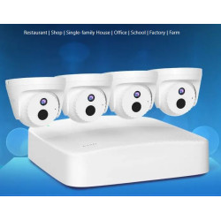 Tenda K4P-4CR - PoE kamerový set 4MPx, 4CH NVR + 4x IP kamera 4MPx, IP67, zvuk, web. rozhranie, SK app