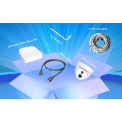 Tenda K4P-4CR - PoE kamerový set 4MPx, 4CH NVR + 4x IP kamera 4MPx, IP67, zvuk, web. rozhranie, SK app