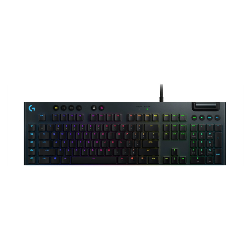 Logitech G815 RGB/Drôtová USB/US layout/Čierna