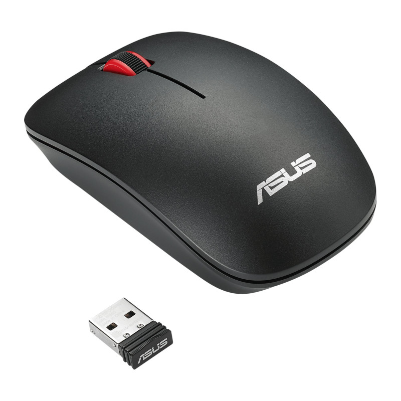 ASUS WT300/Cestovná/Optická/1 600 DPI/Bezdrôtové USB/Čierna