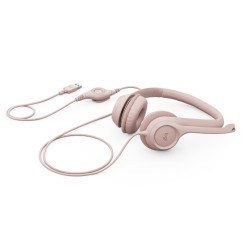 Náhol. sada Logitech Stereo USB Headset H390, ružová