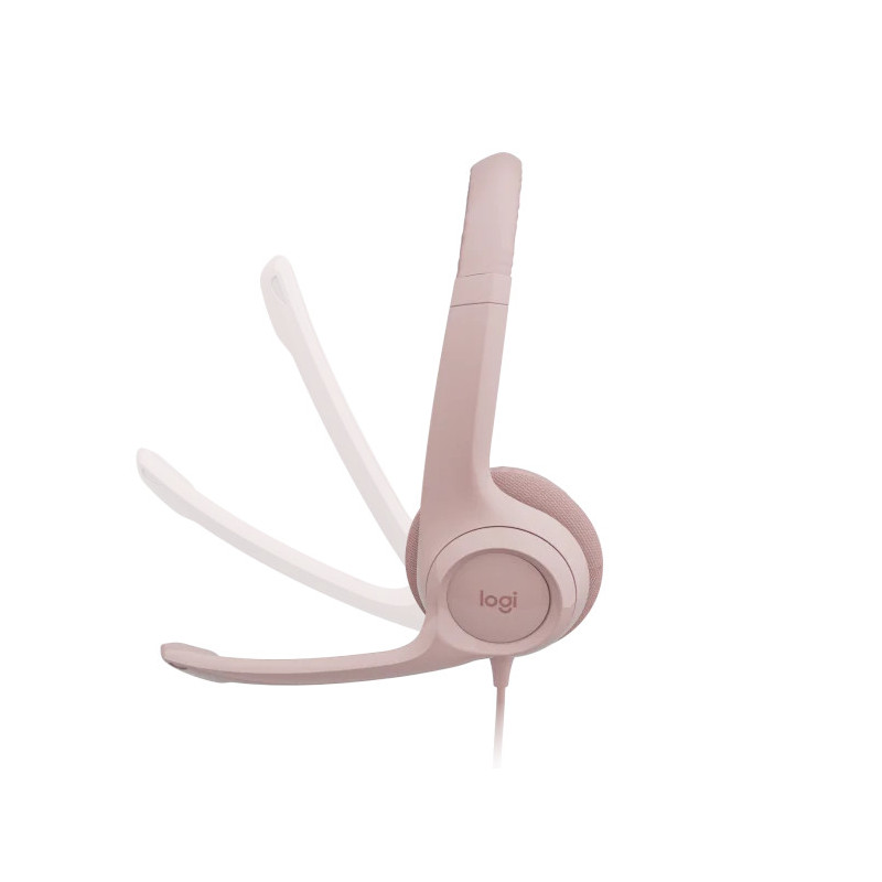 Náhol. sada Logitech Stereo USB Headset H390, ružová