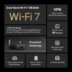 TP-LINK TL-WR3602BE BE3600 WiFi7 Pocket Router