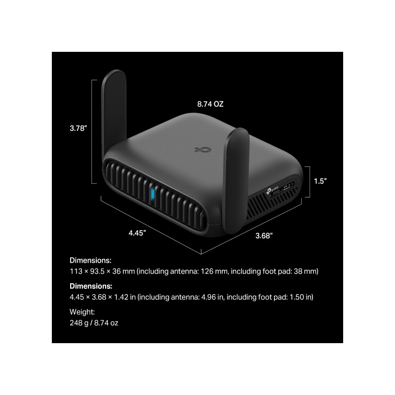 TP-LINK TL-WR3602BE BE3600 WiFi7 Pocket Router