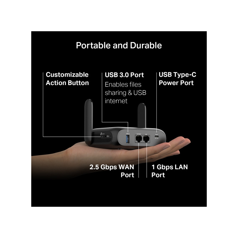 TP-LINK TL-WR3602BE BE3600 WiFi7 Pocket Router