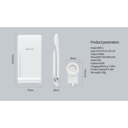 Nillkin PowerTrio 3v1 Bezdrôtová Nabíjačka pre Samsung Watch White