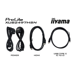 iiyama ProLite/XUB2497HSN-W2/23,8''/IPS/FHD/100Hz/1ms/White/3R
