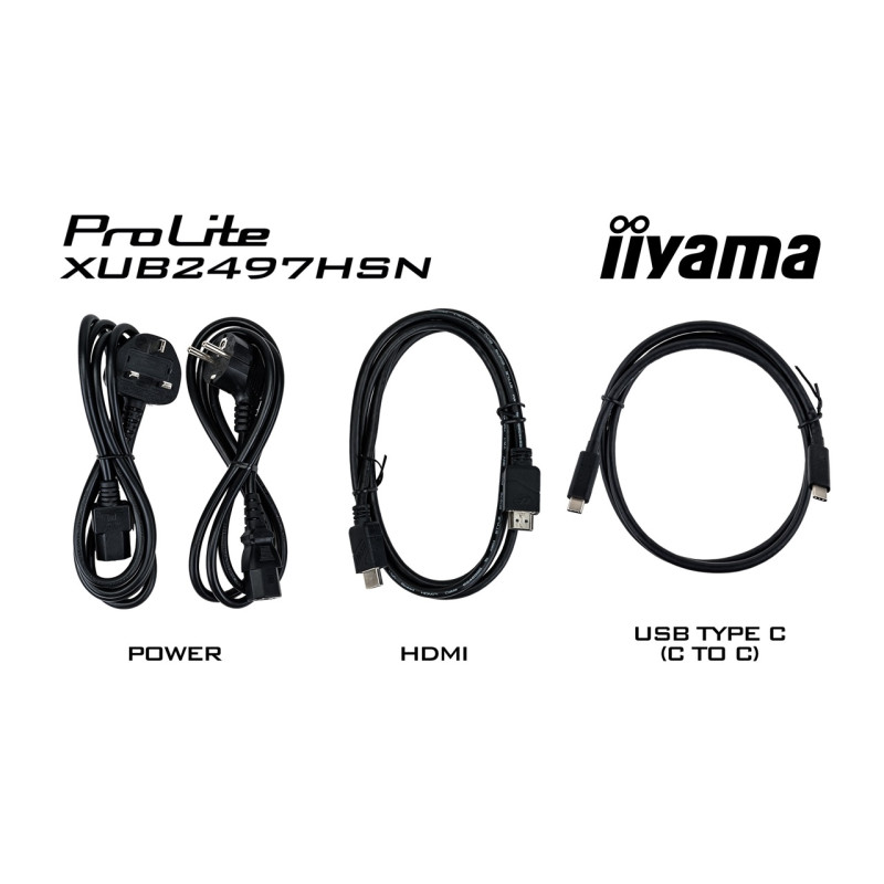 iiyama ProLite/XUB2497HSN-W2/23,8''/IPS/FHD/100Hz/1ms/White/3R
