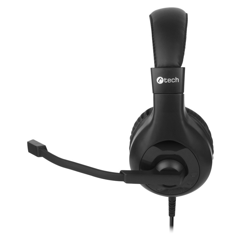 Slúchadlá k PC C-TECH MHS-05U, USB čierna