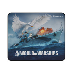 Herná podložka pod myš Genesis CARBON 500 WORLD of WARSHIPS, M 30x25cm