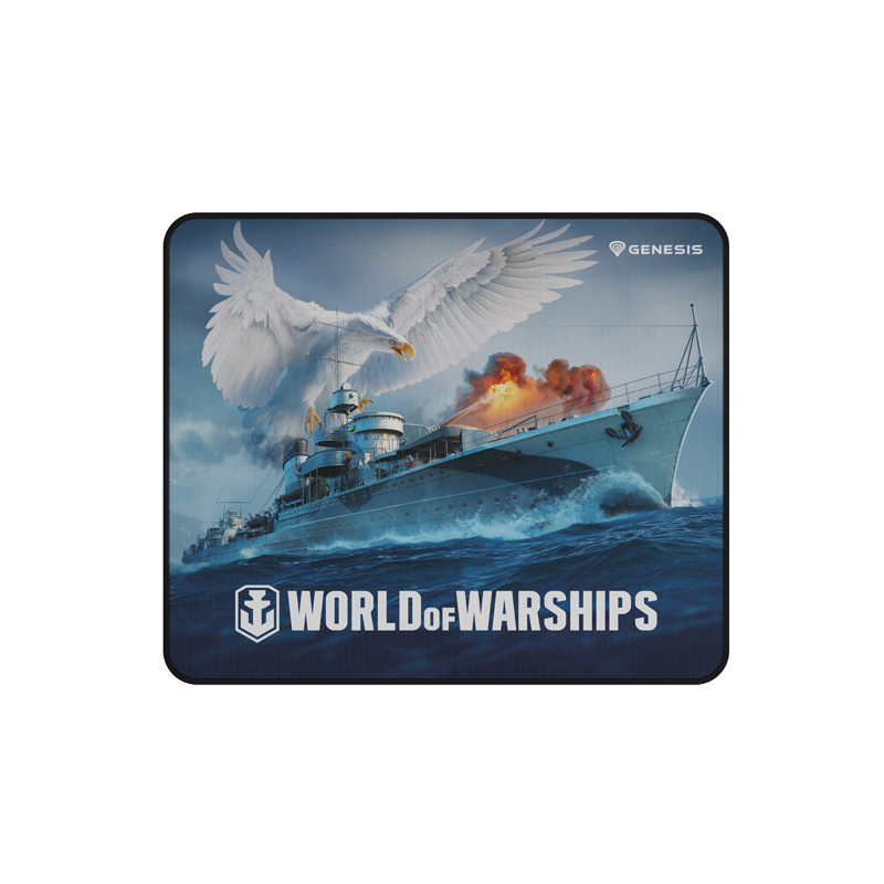 Herná podložka pod myš Genesis CARBON 500 WORLD of WARSHIPS, M 30x25cm