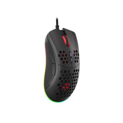 Genesis herná optická myš KRYPTON 555/RGB/8000 DPI/Herná/Optická/8 000 DPI/Drôtová USB/Čierna
