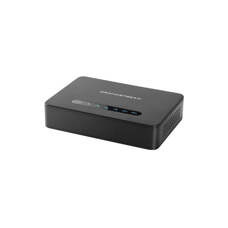 Grandstream HT814 V2 (ATA), 4x FXS, 2 SIP profily, 1x Gbit LAN, NAT router, 3-cestná konf.