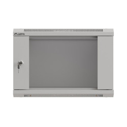 LANBERG 19'' RACKOVÁ SKRIŇA PRO MONTÁŽ NA STENU 6U/540X350 (FLAT PACK) S PROSKLENÝMI DVERAMI ŠEDÁ