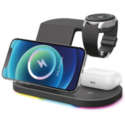 Aligator Stanica Smart Station S s bezdrôtovým nabíjaním 3v1, 15W