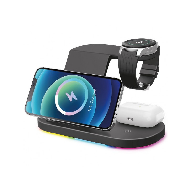 Aligator Stanica Smart Station S s bezdrôtovým nabíjaním 3v1, 15W