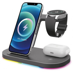 Aligator Stanica Smart Station S s bezdrôtovým nabíjaním 3v1, 15W
