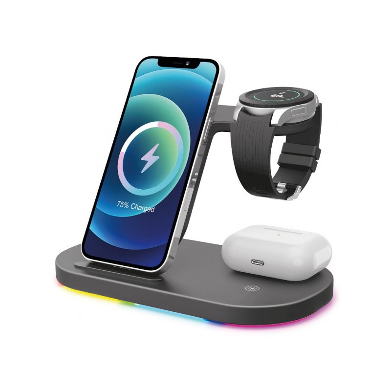 Aligator Stanica Smart Station S s bezdrôtovým nabíjaním 3v1, 15W