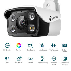 TP-LINK - VIGI C340(4mm) 4MP Outdoor Bullet Network Cam