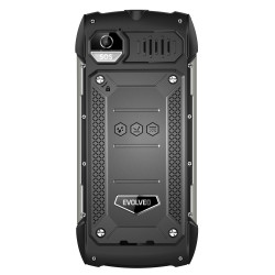 EVOLVEO StrongPhone H1, IP68 odolný Dual SIM telefón, 2,8'' LCD, 5000mAh, Powerbanka, černo-strieborný