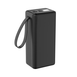 FELLOWES - Platinet Powerbanka 40000 mAh 65W Power Delivery, 2xUSB-C, 2xUSB-A, kábel USB-C 1m, čierna
