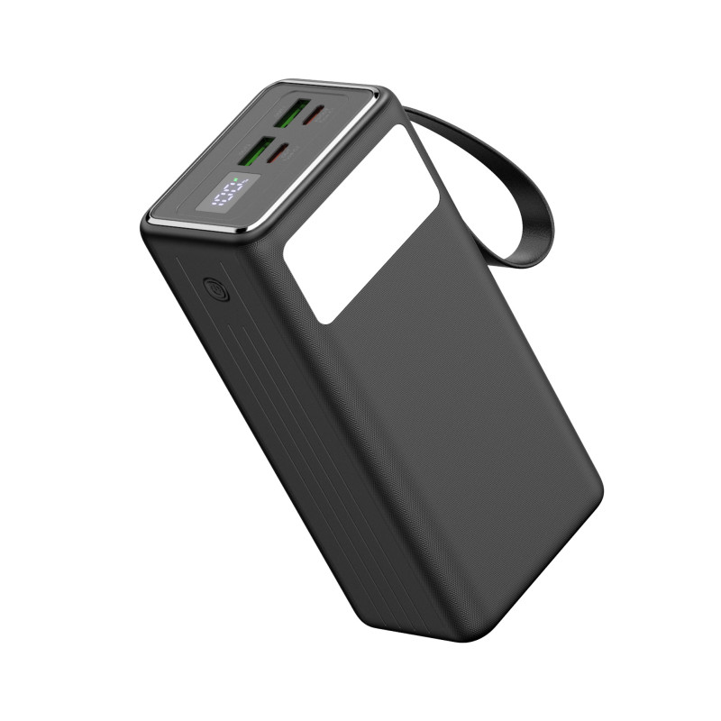 FELLOWES - Platinet Powerbanka 40000 mAh 65W Power Delivery, 2xUSB-C, 2xUSB-A, kábel USB-C 1m, čierna