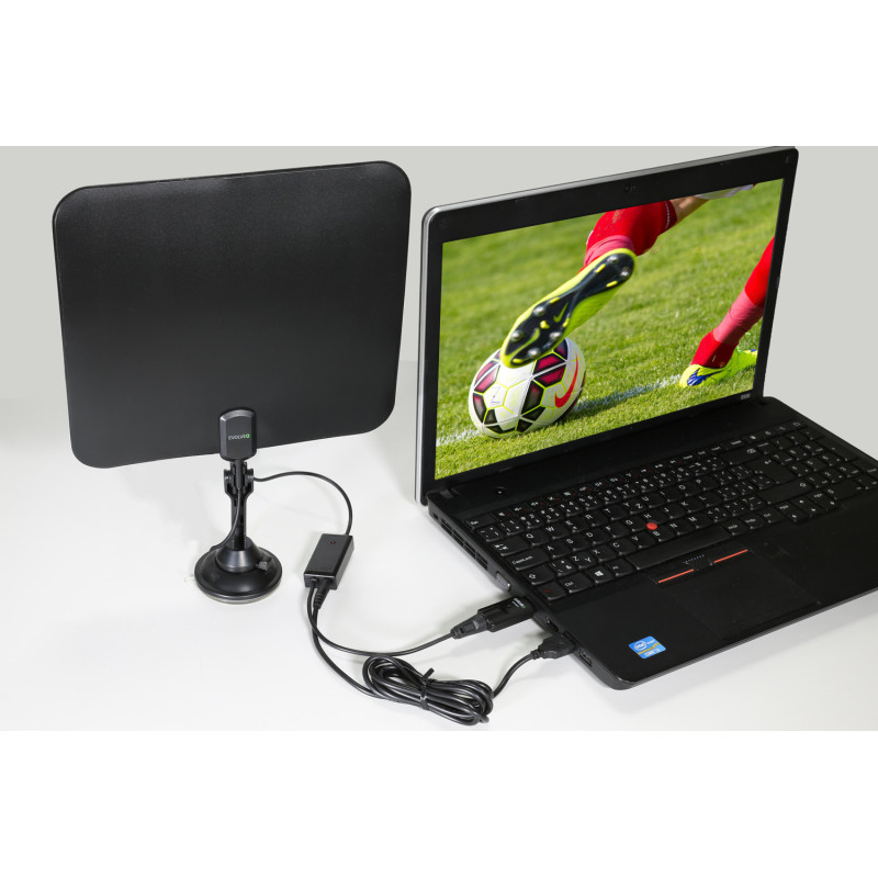 EVOLVEO Xany 2C LTE 230/5V, aktívna pokojová anténa FM/DAB+/DVB-T/T2, filter LTE