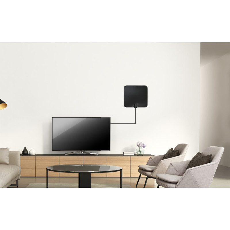EVOLVEO Xany 2C LTE 230/5V, aktívna pokojová anténa FM/DAB+/DVB-T/T2, filter LTE