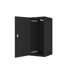 LANBERG RACKOVÁ SKRIŇA 10'' NÁSTENNÁ 12U/280X310 PRO VLASTNÚ MONTÁŽ S KOVOVÝMI DVERAMI ČIERNA-FLAT PACK