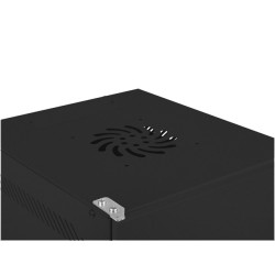 LANBERG RACKOVÁ SKRIŇA 10'' NÁSTENNÁ 12U/280X310 PRO VLASTNÚ MONTÁŽ S KOVOVÝMI DVERAMI ČIERNA-FLAT PACK
