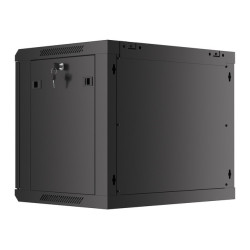 LANBERG 19'' RACKOVÁ SKRIŇA PRO MONTÁŽ NA STENU 9U/600X450 PRO VLASTNÚ MONTÁŽ S KOVOVÝMI DVERAMI ČIERNA