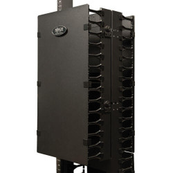 EATON - Kabelový manažér vertikálny SmartRack 12 (30.48cm), káblový kanál s výrezmi pre káble a krytom