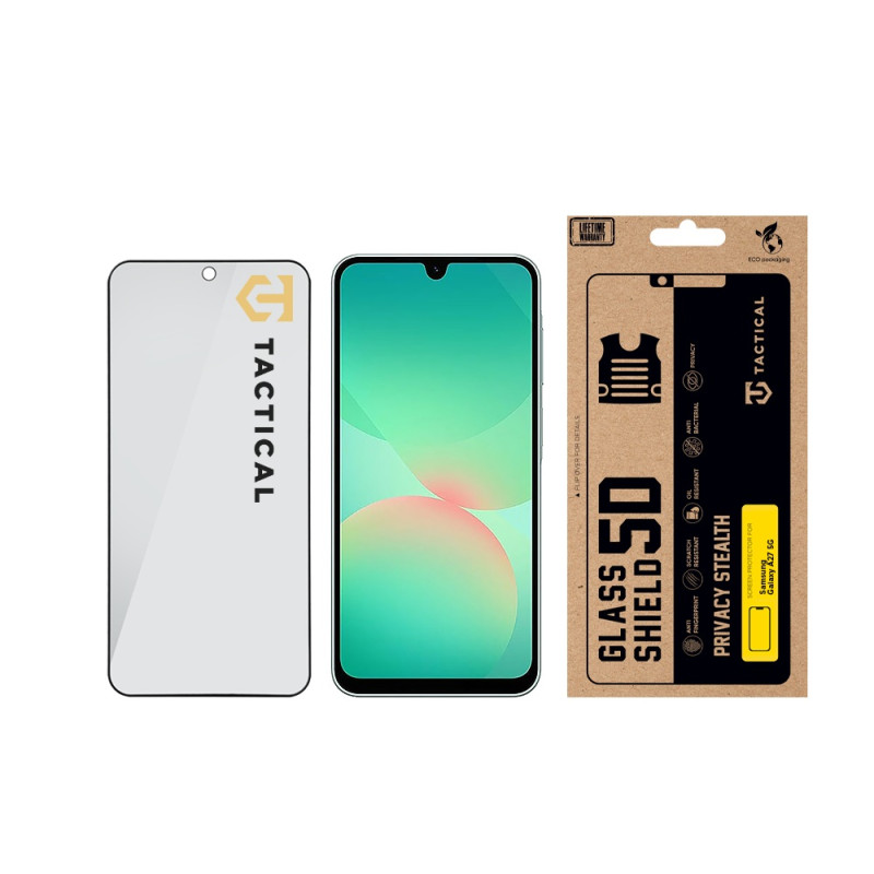 Tactical Glass Shield Privacy Stealth 5D sklo pre Samsung Galaxy A27 5G Black