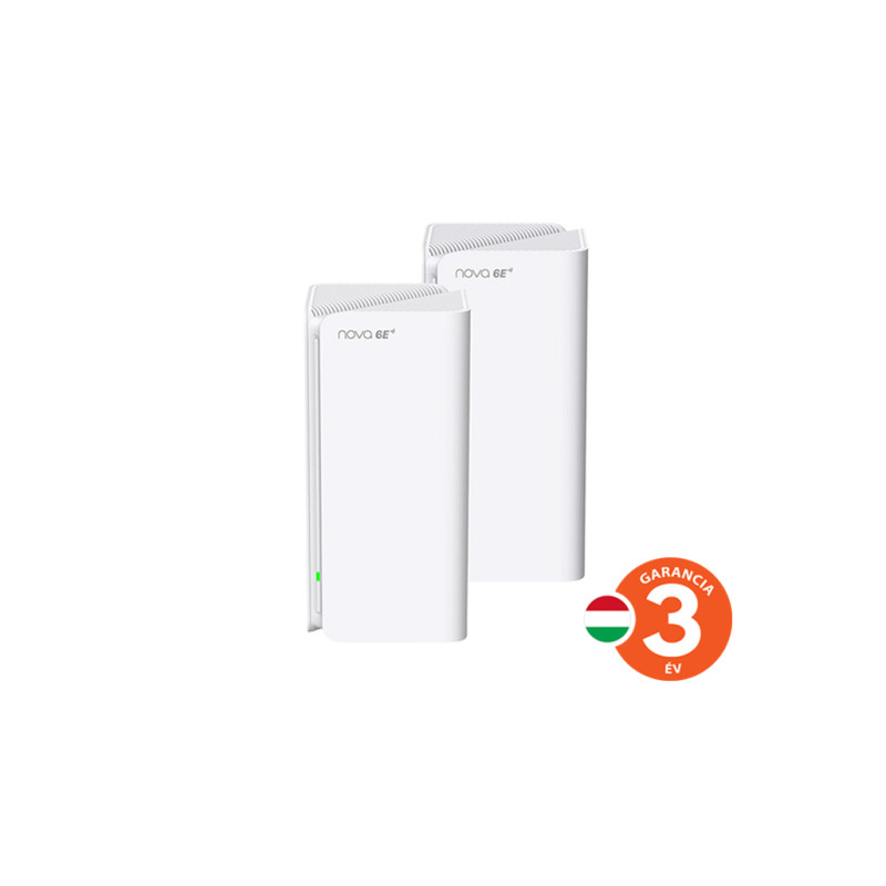 Tenda Nova MX21 Pro (2-pack) WiFi 6E AXE5700 Mesh Gigabit systém, router, 6x GLAN/GWAN, VPN, CZ app