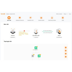 Tenda Nova MX21 Pro (2-pack) WiFi 6E AXE5700 Mesh Gigabit systém, router, 6x GLAN/GWAN, VPN, CZ app