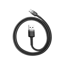 NONAME - Baseus CATKLF-BG1 Cafule Kabel USB-C 3A 1m Grey/Black