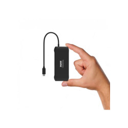 NONAME - PORT CONNECT Dokovacia stanica 8v1 DUAL SCREEN, 2xFullHD alebo 1x4K, HDMI, VGA, 3x USB-A, RJ-45, TF, SD