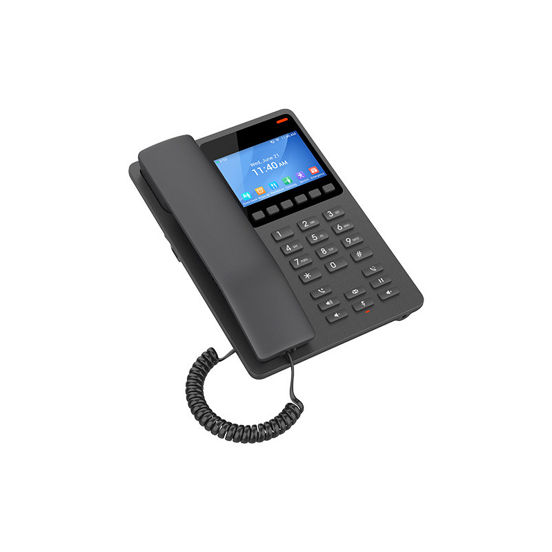 Grandstream GHP631 SIP hotelový telefón s displejom, čierny