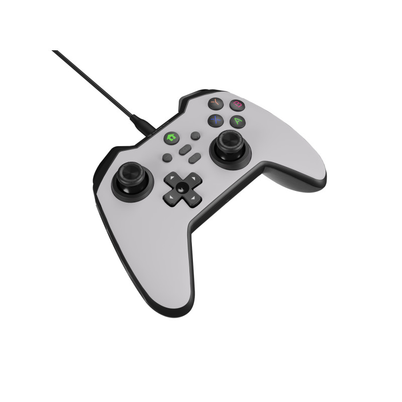 Drôtový gamepad Genesis MANGAN 300, pre PC/Switch/Mobil, biely
