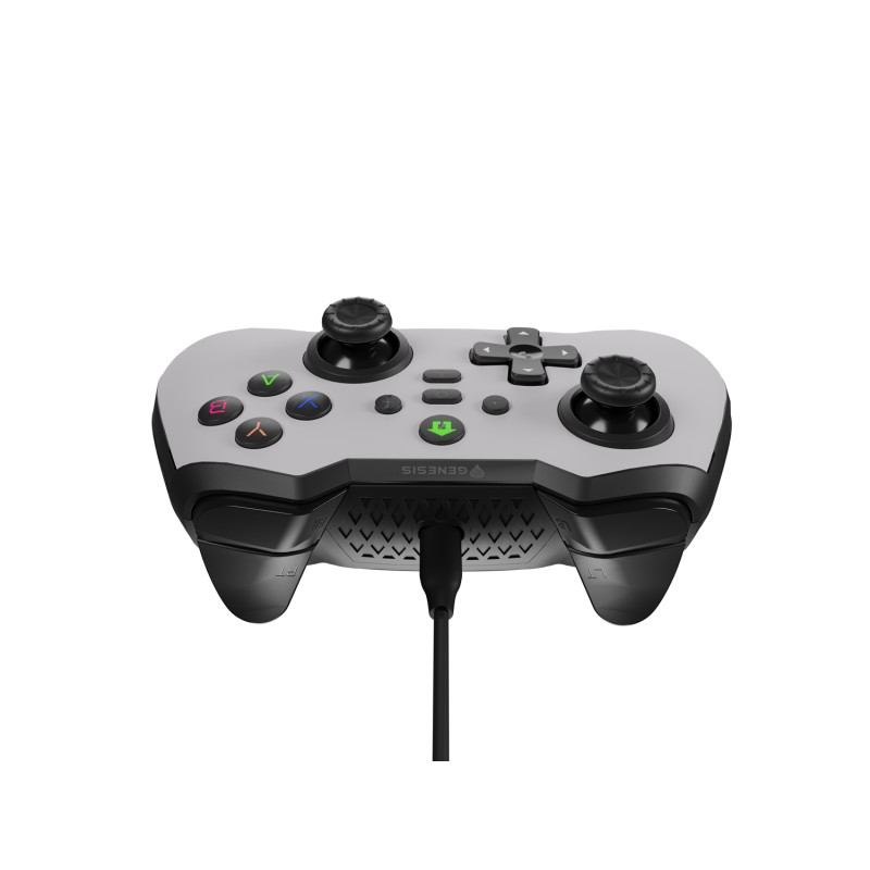 Drôtový gamepad Genesis MANGAN 300, pre PC/Switch/Mobil, biely