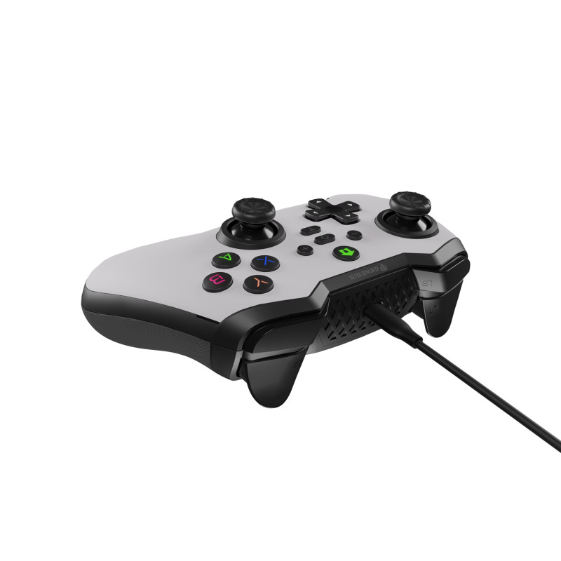 Drôtový gamepad Genesis MANGAN 300, pre PC/Switch/Mobil, biely