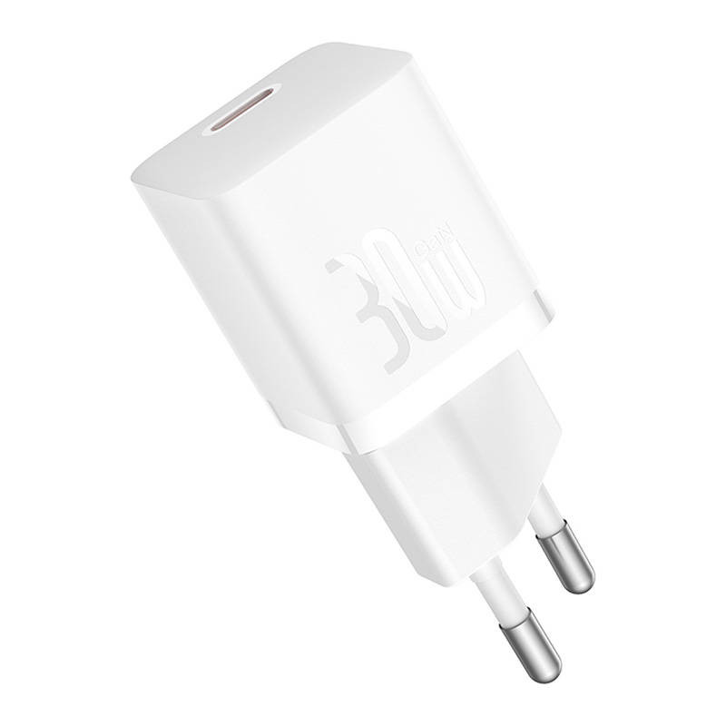 NONAME - Baseus Rýchlonabíjačka do siete GaN5 Mini 30W EU biela
