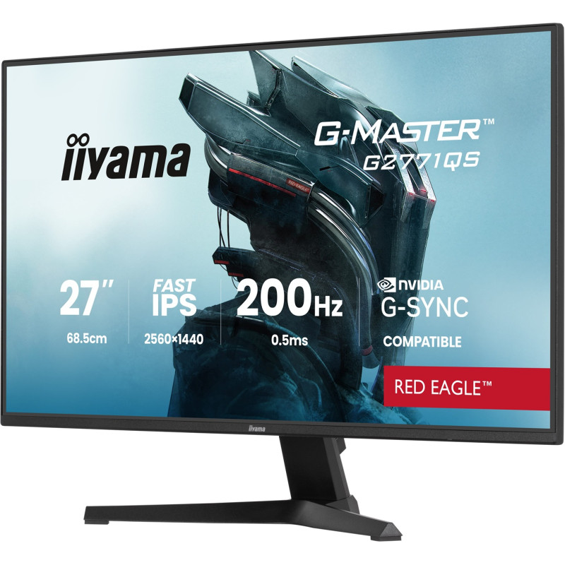iiyama G-Master/G2771QS-B1/27''/IPS/QHD/200Hz/0,5ms/Čierna/3R