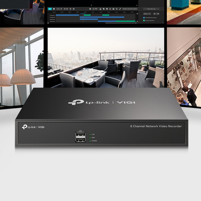 TP-LINK - VIGI NVR1008H 8 Channel Network Video Recorder