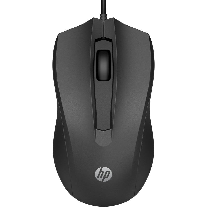 HP 100/Kancelárska/Optická/1 600 DPI/Drôtová USB/Čierna